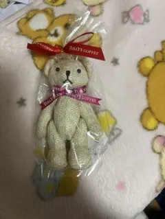 TULLY'S COFFEE タリーズ 花柄くまぬいぐるみのサムネイル
