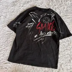 ATTI ペイントTシャツ ブラック スマイル ストリート オーバーサイズのサムネイル