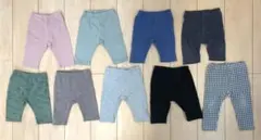 ユニクロ　ベビーパンツ　幼児ズボン　9枚セット　80cm　綿90〜97%　春夏秋