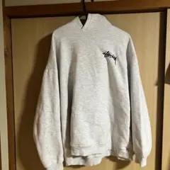 Stussy グレー パーカー フード付き