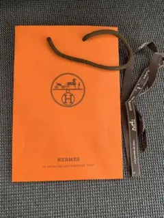 HERMES オレンジ ショップ袋
