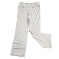 フレアパンツ ストレッチ ヨガパンツ グレー リラックスパンツ