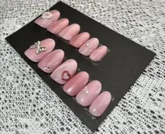 ピンク マグネット ネイルチップセット