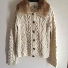 組曲 ニットカーデガン(WHITE)