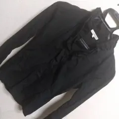 NARA CAMICIE フリルブラックシャツ サイズI