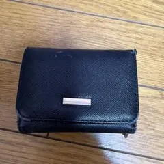 ブラック 三つ折り財布 コンパクトウォレット