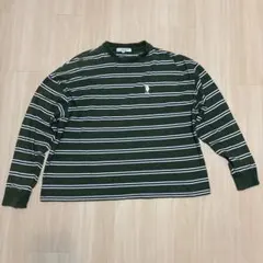 U.S. POLO ASSN. 테두리 긴팔 티셔츠 그린
