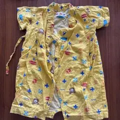 美品　ミキハウス 甚平 イエロー 70センチ