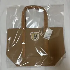 【新品未使用】フェイラー オールドテディ ワッペントートバッグ ベージュ L 小