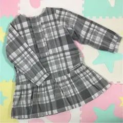 【新品】BREEZE コーディロイ チェック柄ワンピース