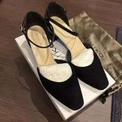 HIMIKO セパレートストラップパンプス ブラックのサムネイル