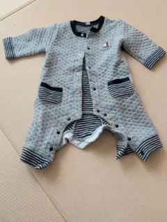ロンパース 70cm グレー ネイビー