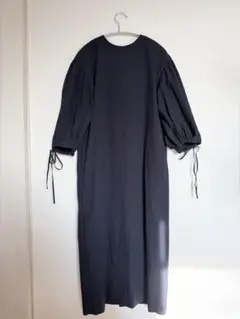 ENFOLD Washed COバルーンスリーブDRESS ブラック - メルカリ