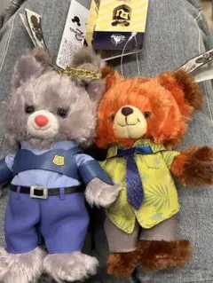 ディズニー　ユニベアシティ　ぬいぐるみ　キーホルダー ディズニーストア＊ユニベアシティ ズートピアぬいぐるみキーホルダー2