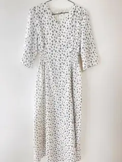ナチュラルクチュール WEB限定 / レトロ小花ワンピース　Lサイズ