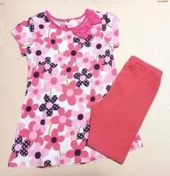 ★美品★マザウェイズ★ お花柄ワンピース＆レギンス 95cm