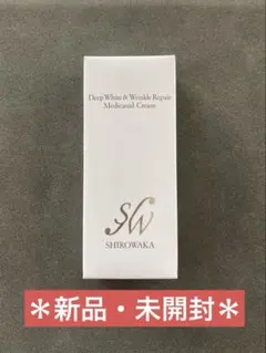 シロワカ ディープホワイト＆リンクルリペアメディケイティッドクリームしわ改善美白