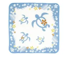 ☆早い者勝ち‼️新品 ガーゼハンカチ オハナホヌ スカイブルー☆