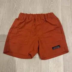 ショートパンツ　シャカパン　オレンジ サイズ90-100 男の子