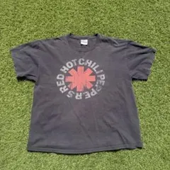 206 RHCP Red Asterisk Faded Black Tee - メルカリ