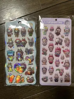 ラブブ3Dぷくぷくシールセット