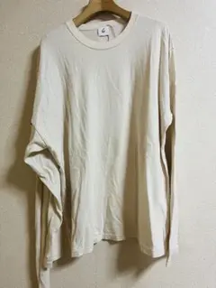 お値下！未使用！6 ユナイテッドアローズ ベージュ 長袖デザイン Tシャツ