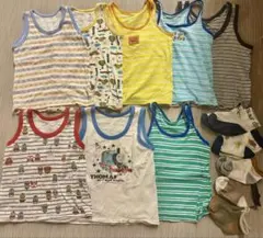 80 90cmタンクトップ 肌着 8枚セット 靴下 男の子 夏服