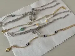 美品✨ビーズブレスレット/ストラップ セット売り ハンドメイド