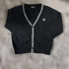 COMME CA ISM ブラック Vネックカーディガン