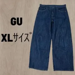 GU ジーユー ミドルライズワイドジーンズ XLのサムネイル