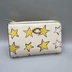 COACH エッセンシャル Lジップ キーケース・スター プリント 財布