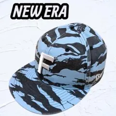 NEW ERA ニューエラ キャップ 帽子 青黒迷彩 59FIFTY 55.8㎝