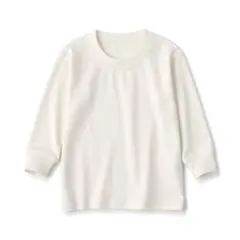 無印良品 MUJI｜あたまするっと起毛スムースクルーネック長袖Ｔシャツ