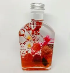 ドライフラワーハーバリウム 　オレンジピンク