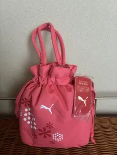 PUMA 巾着型 トートバッグ ピンクのサムネイル