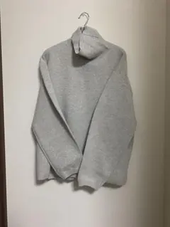 「WYM」タートルネックニットグレーSサイズ