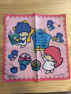サンリオ キキララ リトルツインスターズ ハンカチ 昭和レトロ 日本製