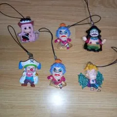 ワンピースキャラクター ストラップ 6体セット