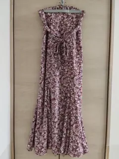 SNIDEL ハイウエストマーメイドプリントスカート