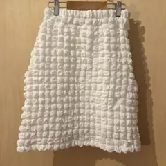 レピピアルマリオ　ホワイト ミニスカート ポップコーン　L 約150〜160