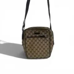 [送料無料]GUCCIショルダーバッグ GG キャンバスレザーのサムネイル