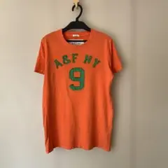 Abercrombie & Fitch オレンジ Tシャツ　S MUSCLE
