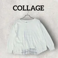 COLLAGE ニット セーター レディース プルオーバー (F) ホワイトのサムネイル