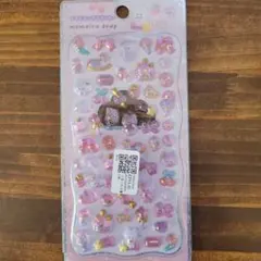 『海外製』プチドロップステッカー　ももいろドロップ