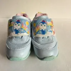 アンパンマン ベビーシューズ 水色　ムーンスター　コキンちゃん　16