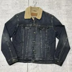10s AMERICAN EAGLE ボアデニムジャケット アメリカンイーグル