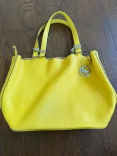 激レア MICHAEL KORS レザー ハンドバッグ ショルダーバッグ 黄のサムネイル