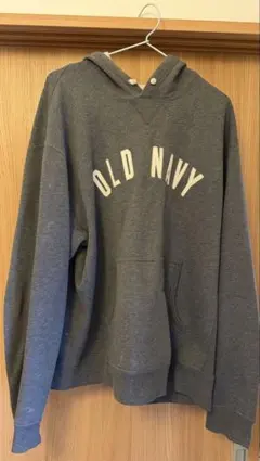 OLD NAVY フロントロゴ パーカー Lサイズ グレーのサムネイル