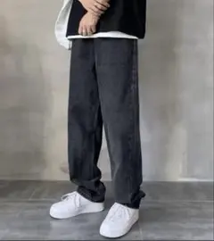 早い者勝ち！　ヴィンテージ　ライク　ルーズストレートデニムパンツ