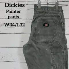 メ*ち様 Dickies ディッキーズ ペインターパンツ W33 黒 ペンキ ダ